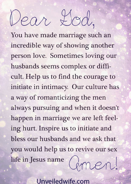 Prayer Of The Day Initiating Intimacy