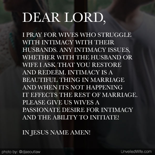 Prayer: Intimacy In Marriage