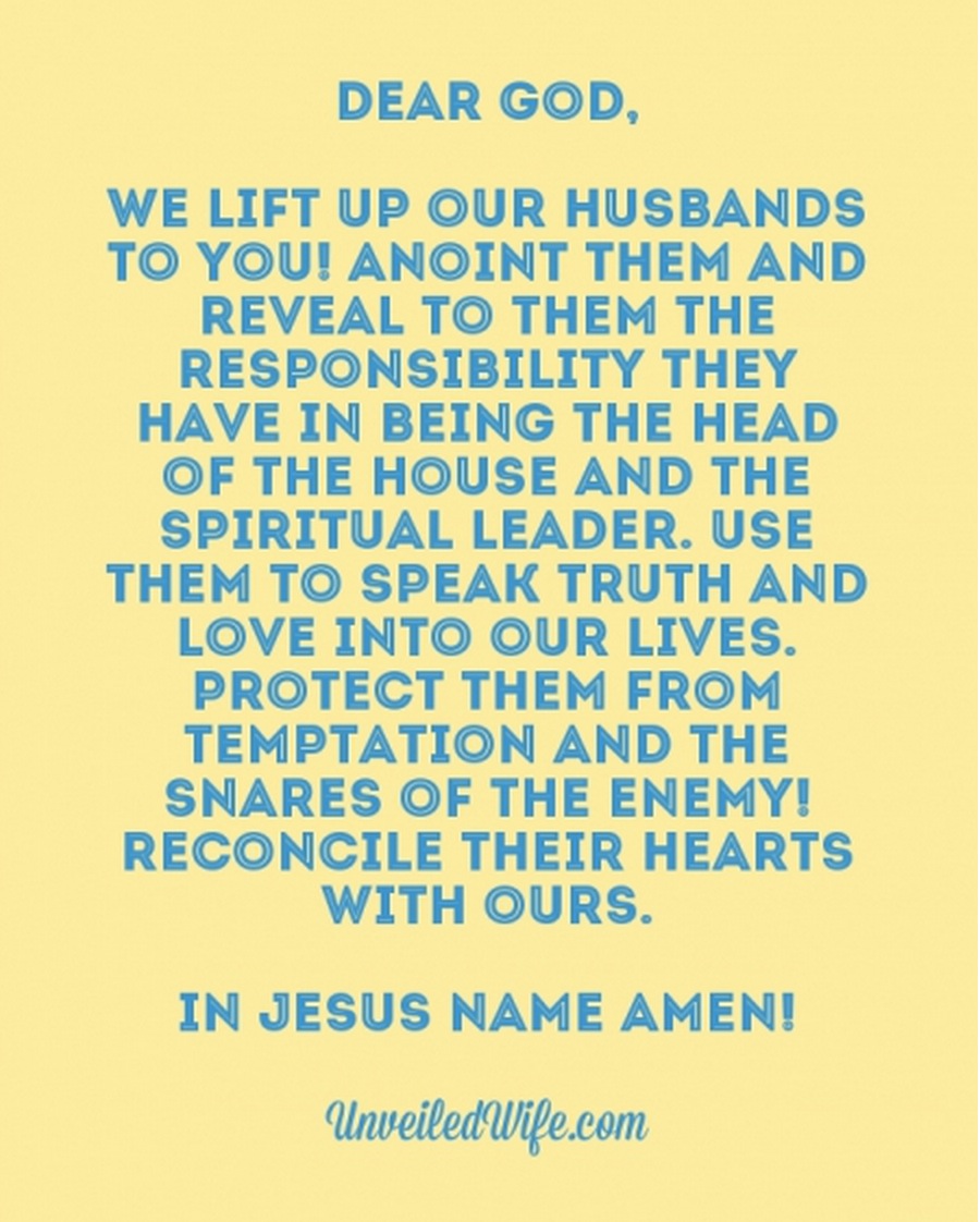 Prayer Of The Day – Husbands To Be Spiritual Leaders