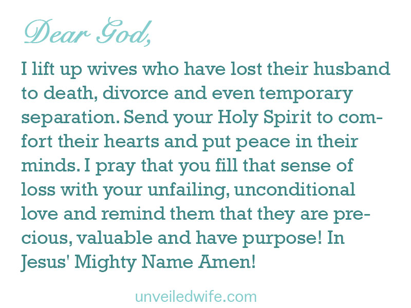 Prayer: Wives Who Have Lost Their Husband