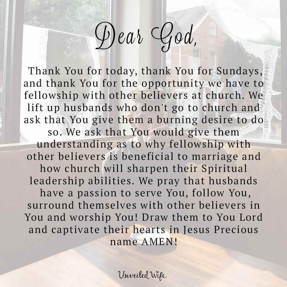 Prayer Of The Day: Husbands In Church