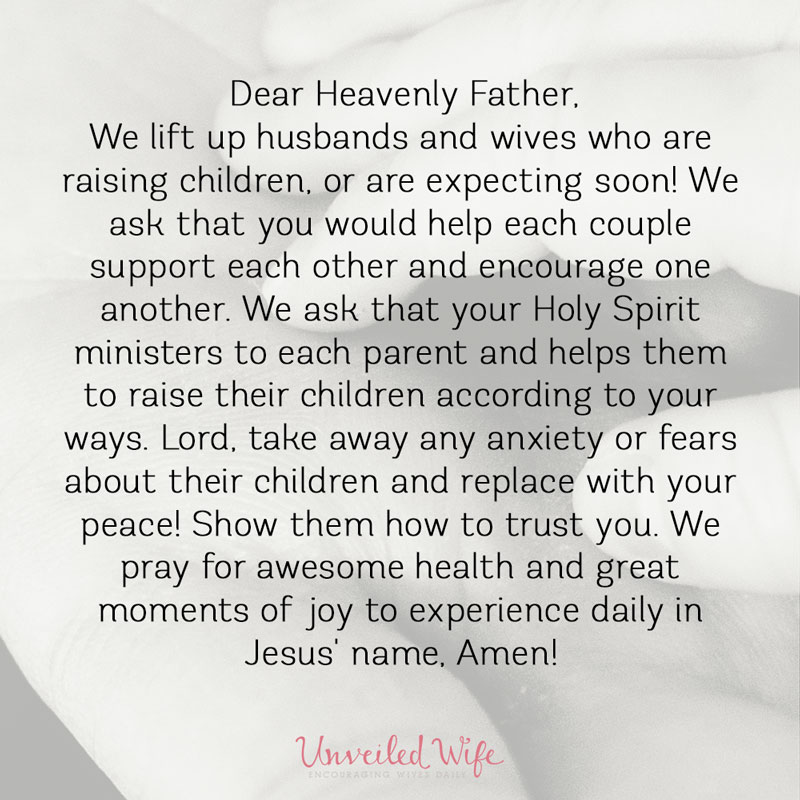 Prayer Of The Day – Husband, Wife & Children