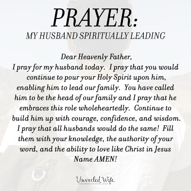 Prayer: My Husband Spiritually Leading