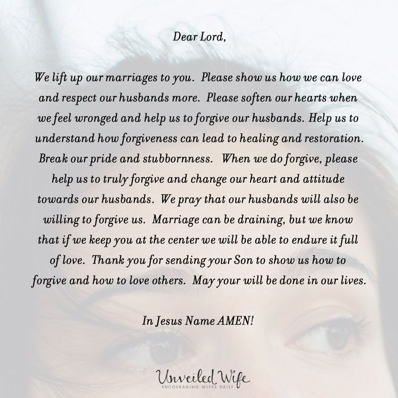 Prayer: Forgiving Your Husband