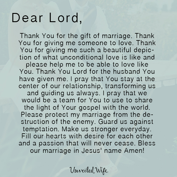 Prayer: Marriage Is A Gift From God