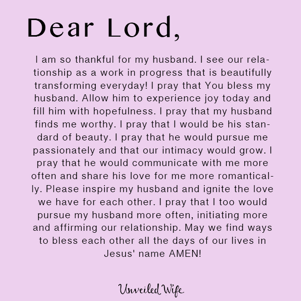 Prayer: May My Husband Find Me Worthy