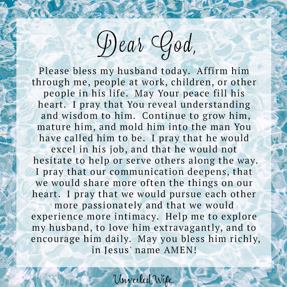 Prayer: A Blessing For My Husband