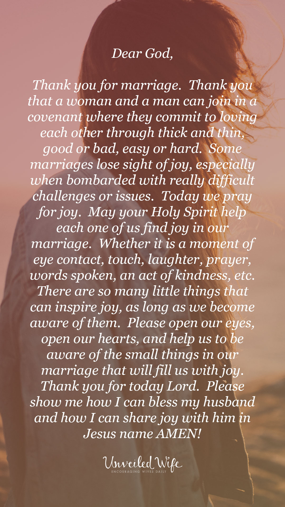 Prayer Of The Day : Finding Joy In Marriage
