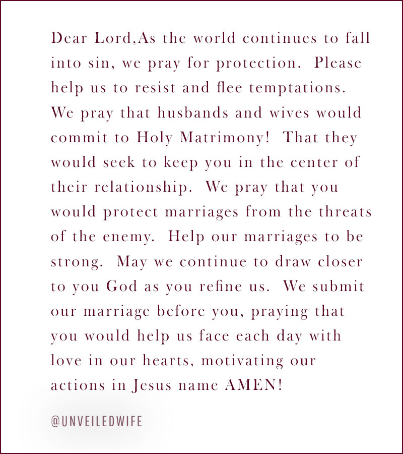 Prayer Of The Day – Holy Matrimony