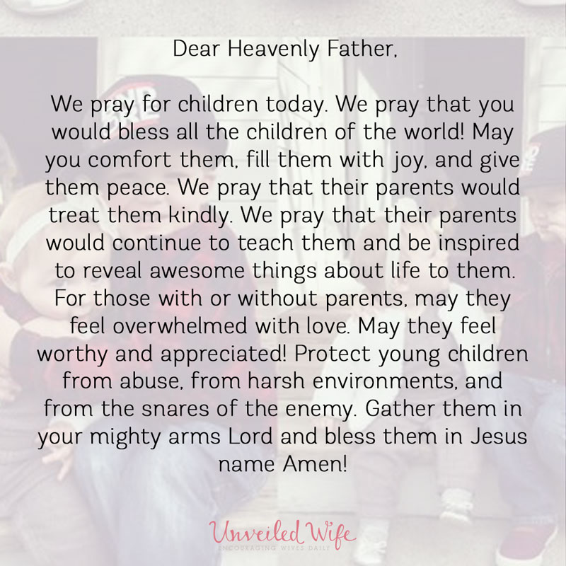 Prayer: A Blessing For Children