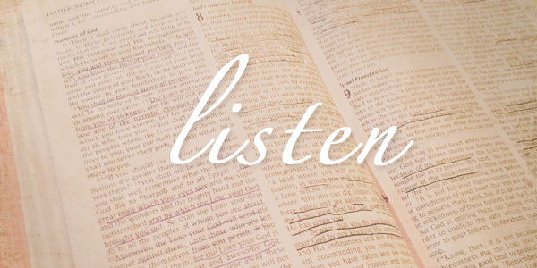 Listening To The Lord – Lessons For Life & Marriage