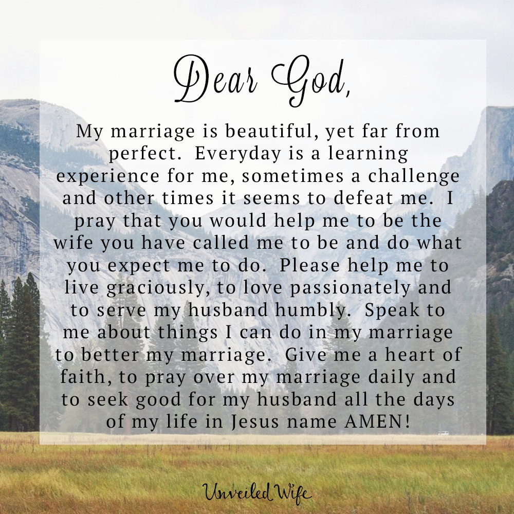Prayer:  My Husband