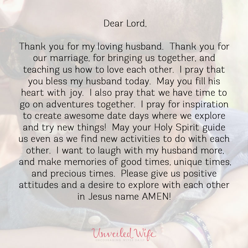 Prayer: Adventures With My Husband