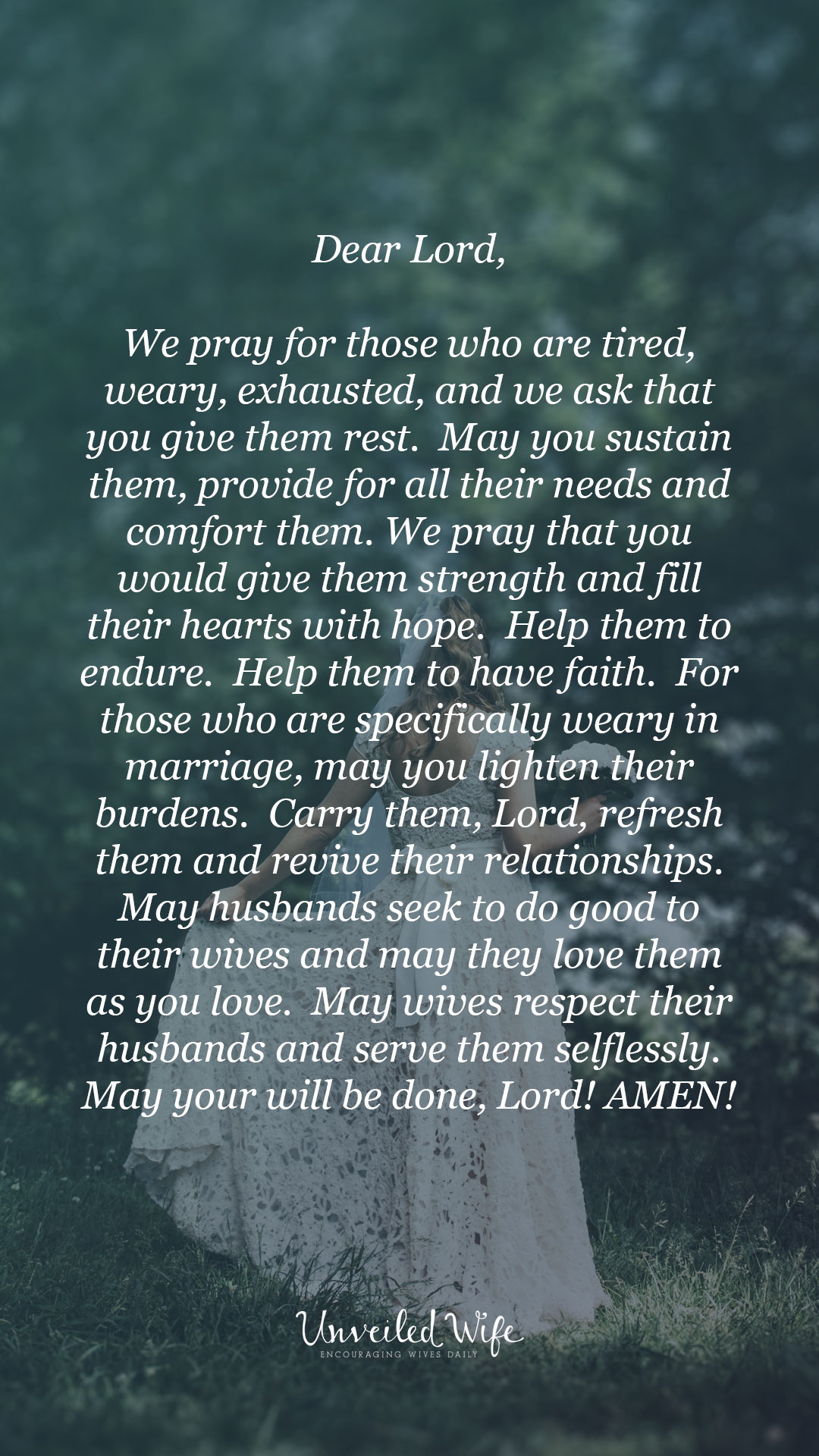 Prayer: Rest For The Weary