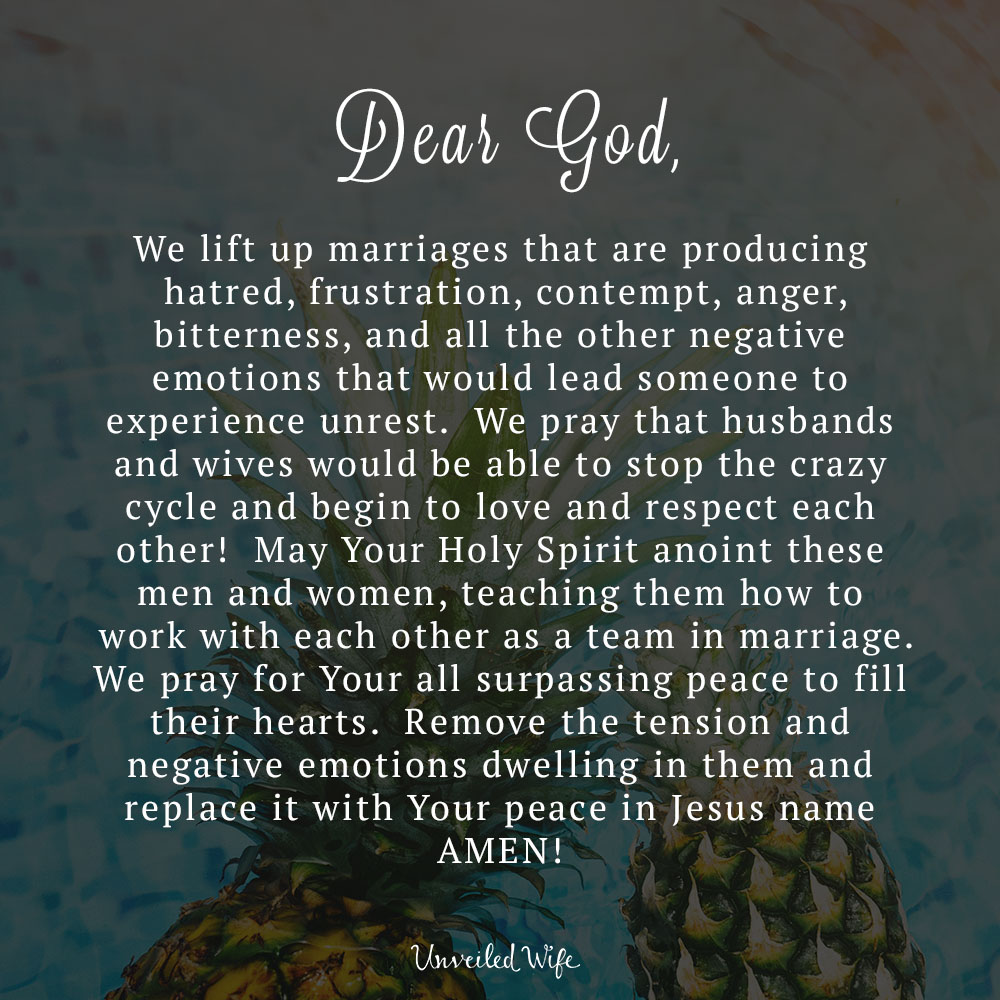 Prayer: Receiving Peace In Marriage