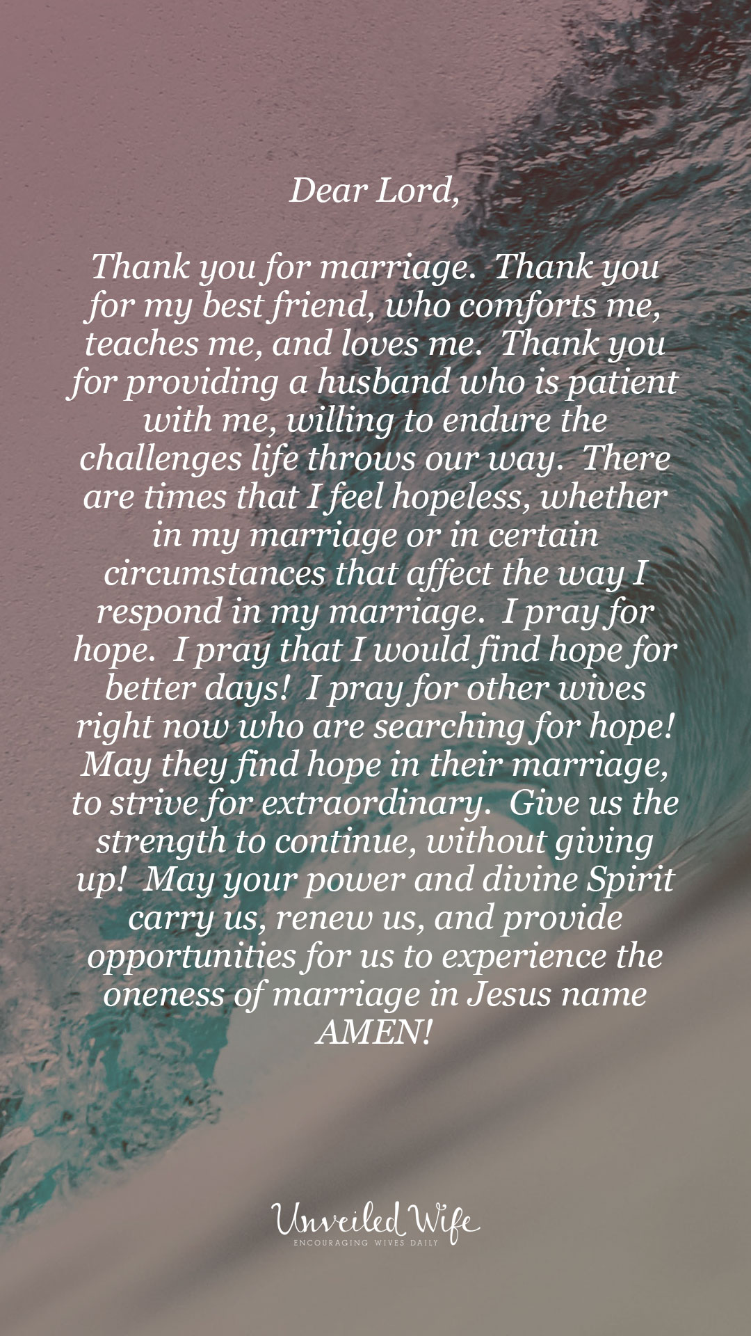 Prayer Of The Day – Finding Hope In Marriage