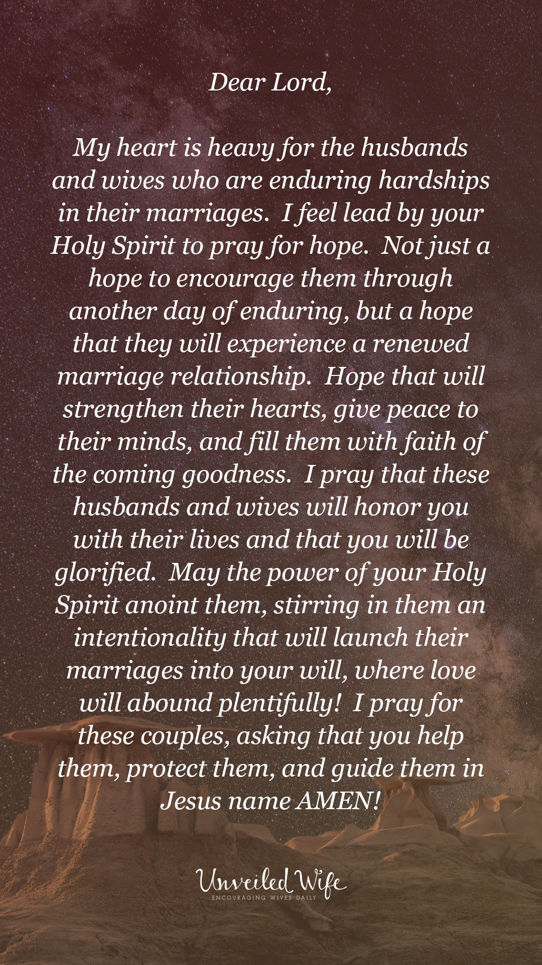 Prayer: Hope For Hard Marriages
