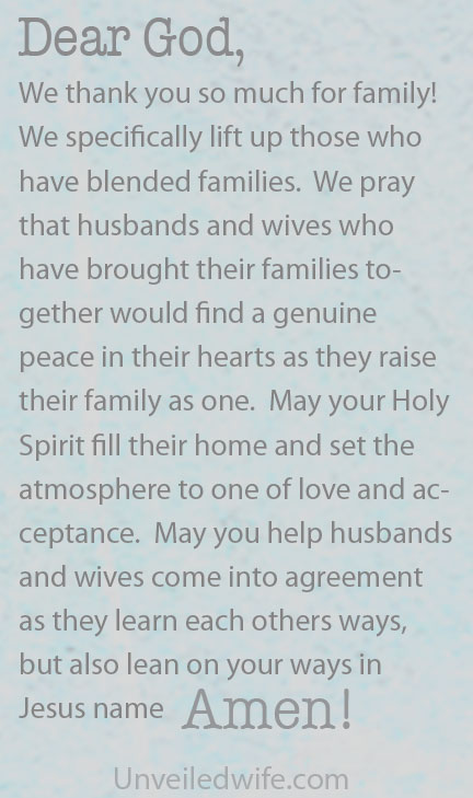 Prayer Of The Day – Hope For Blended Families