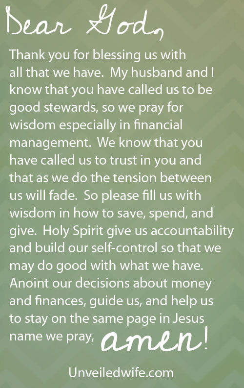 Prayer: Wisdom In Financial Management