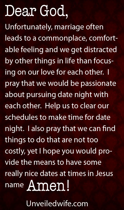 Prayer: Pursuing Date Night With My Spouse