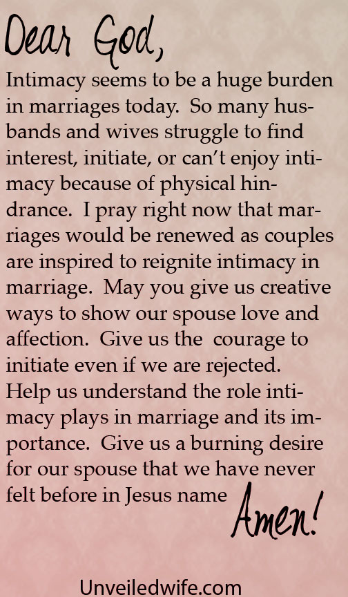 Prayer Of The Day – Marital Intimacy