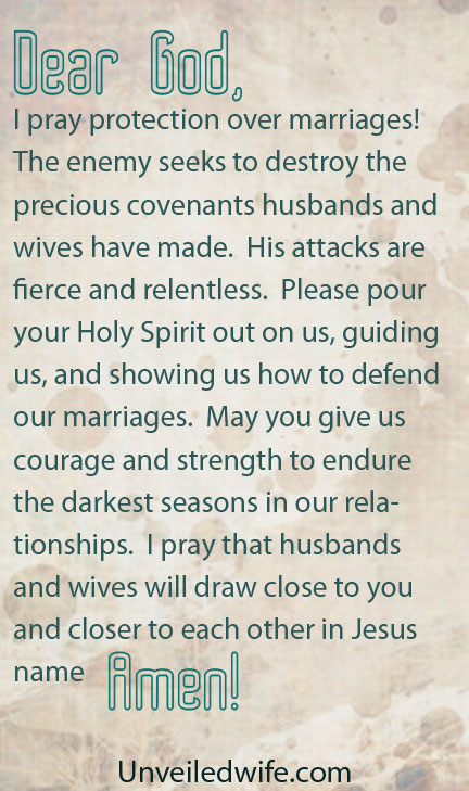 Prayer Of The Day – Protection Over Marriage