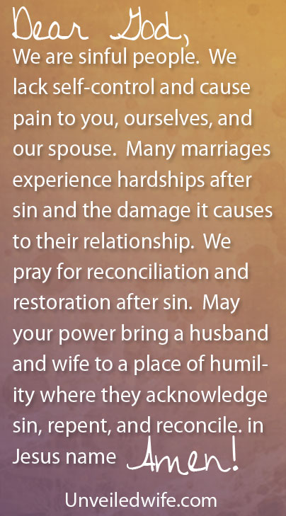 Prayer Of The Day – Restoration After Sin