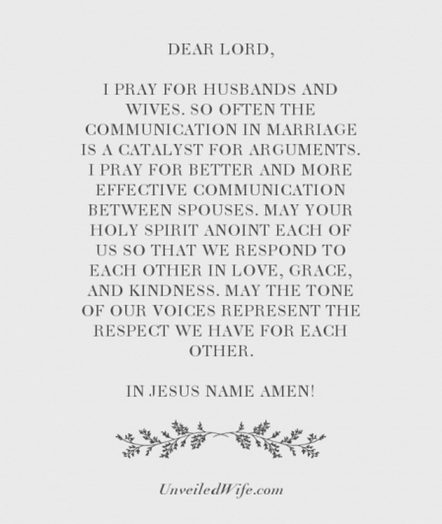 Prayer: Better Communication Between Spouses