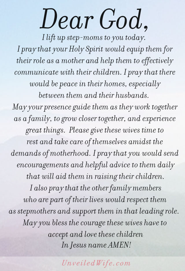 Prayer Of The Day – A Blessing For Stepmoms