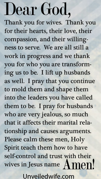Prayer Of The Day - A Jealous Husband