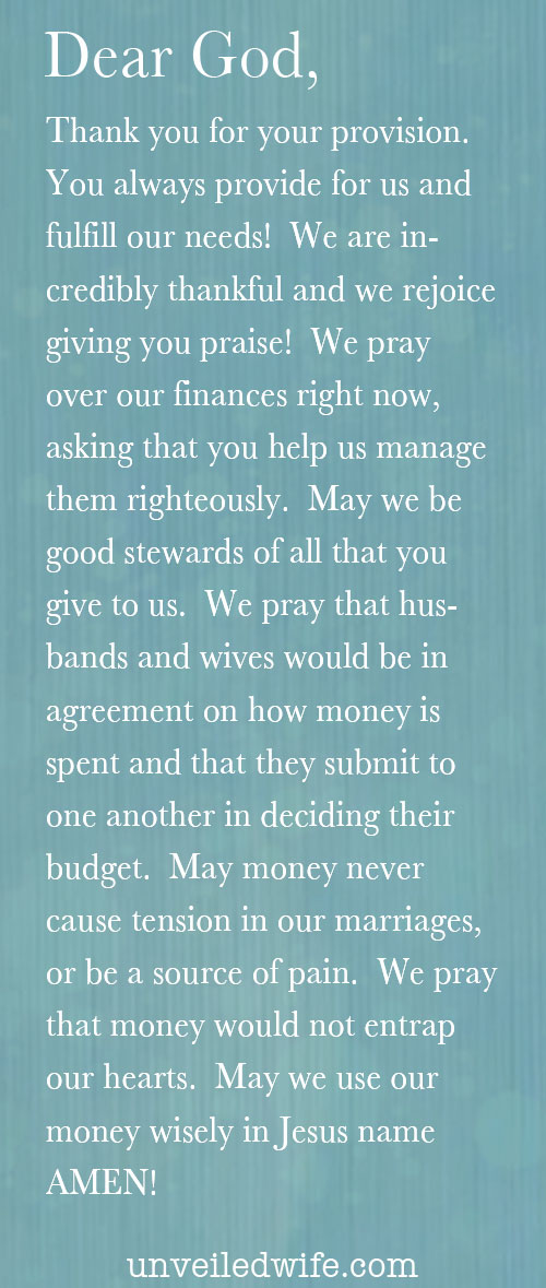 Prayer: Money & Marriage