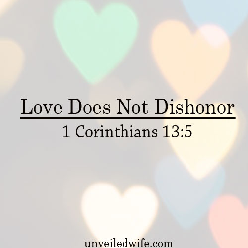 Love Does Not Dishonor – What Is Love? – Part 6