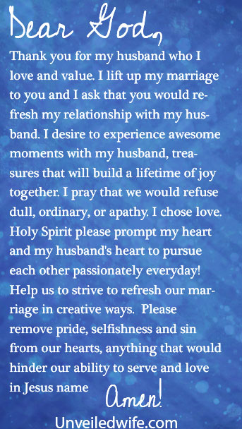 Prayer Of The Day – Refreshing My Marriage