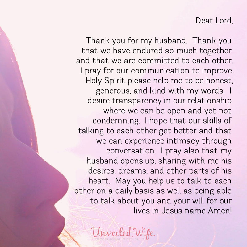 Prayer: Communicating To Your Spouse