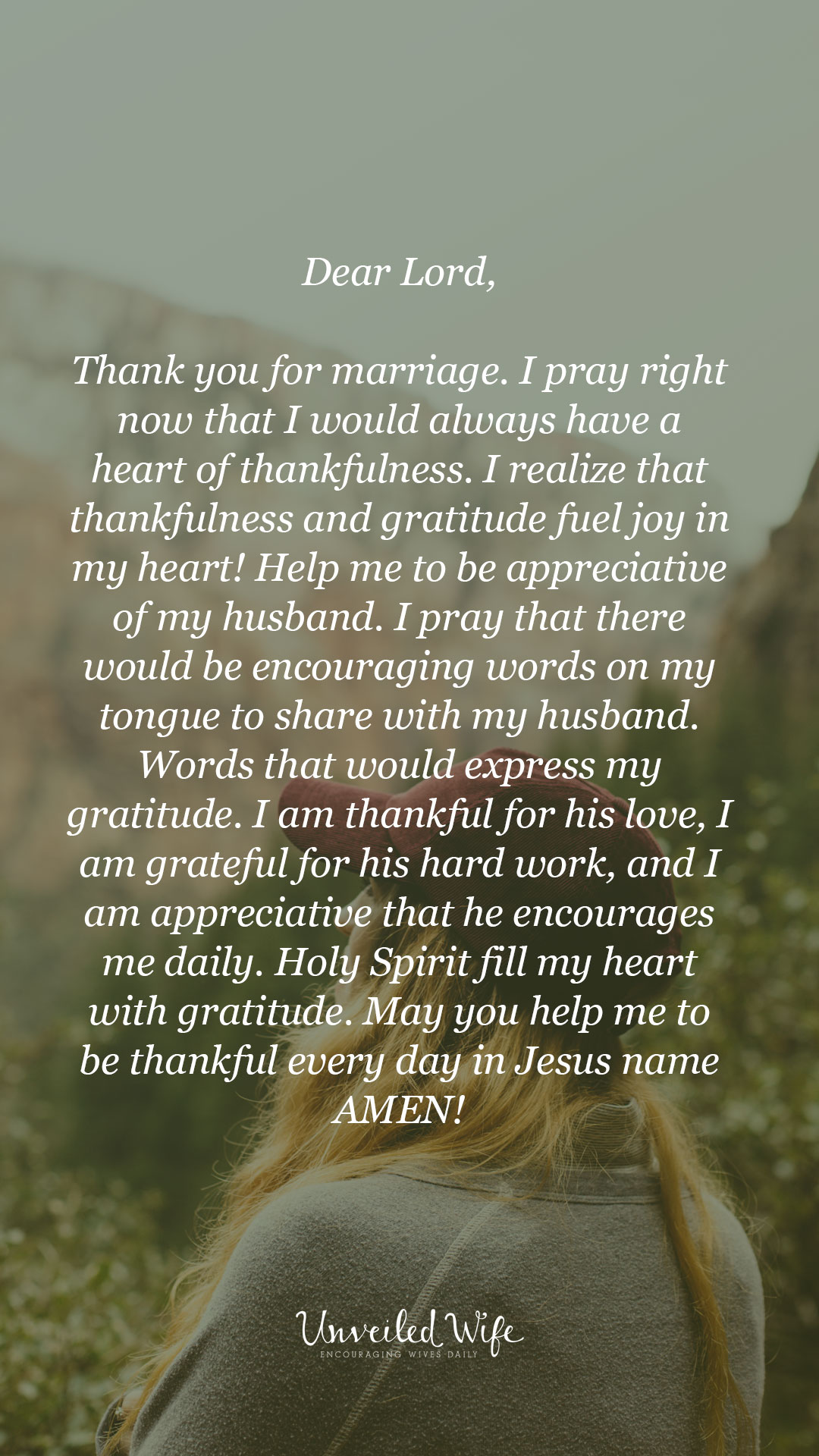 Prayer: Gratitude In Marriage
