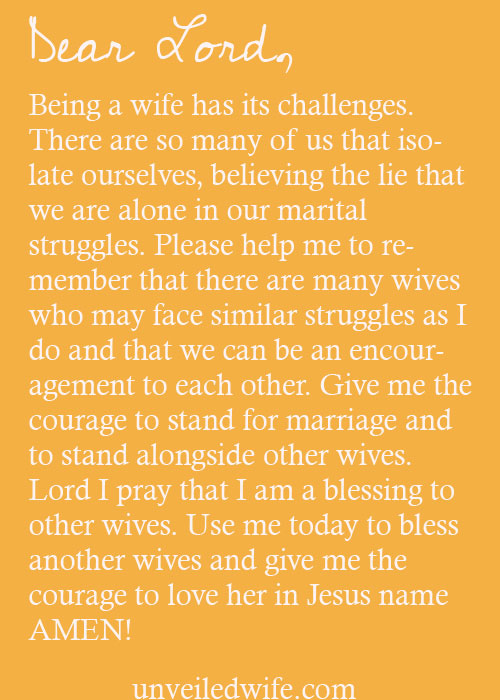 Prayer Of The Day – Blessing Other Wives
