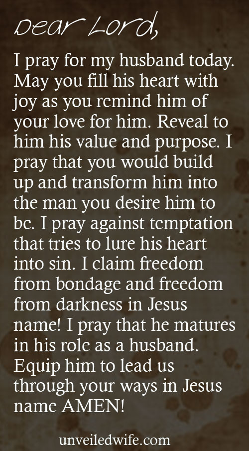 Prayer Of The Day - My Husband's Heart
