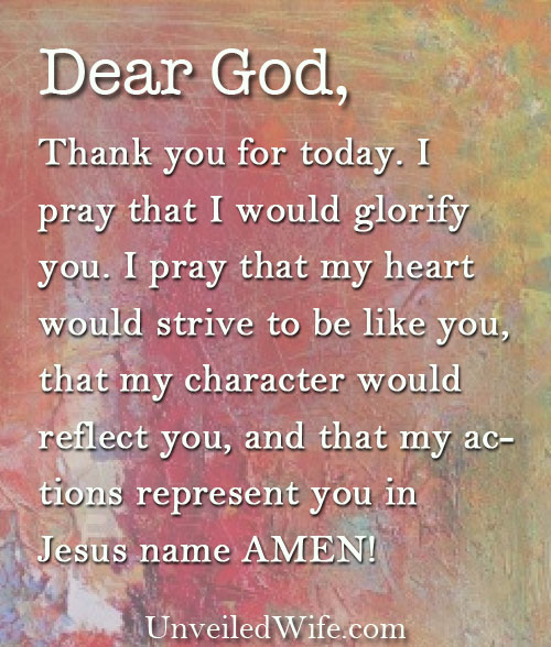 prayer for today
