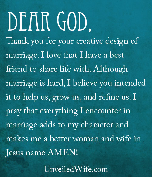 Prayer: The Design Of Marriage