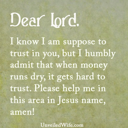 Prayer: When Money Runs Dry