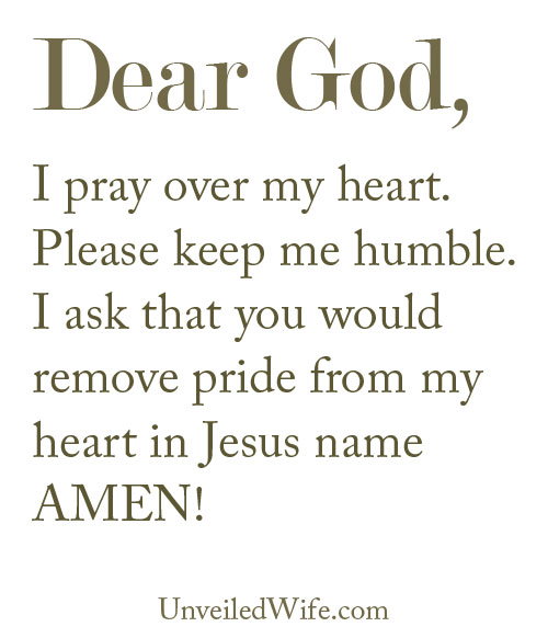 Prayer: Humble Me