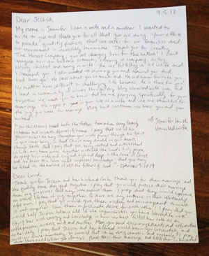 Encouraging Letter To Jessica Alba