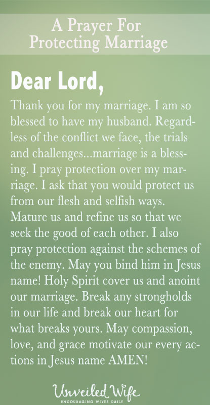 Prayer Of The Day – Protecting My Marriage