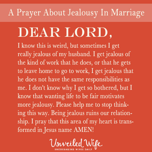Prayer: Stop Being Jealous