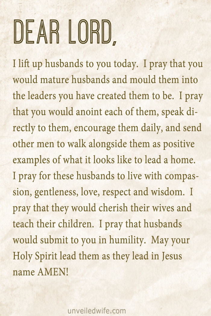 Prayer: Leaders Of The Home