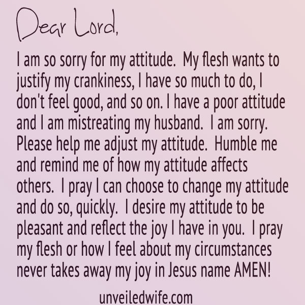 Prayer: Attitude Adjustment