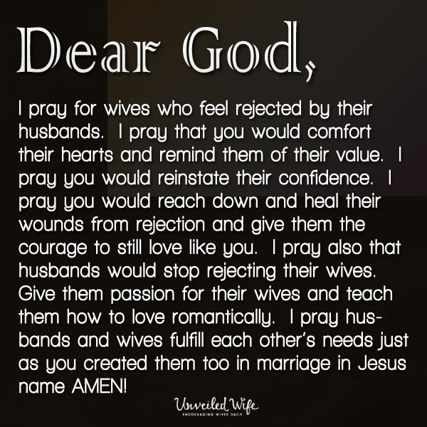 Prayer: Wives Who Feel Rejected