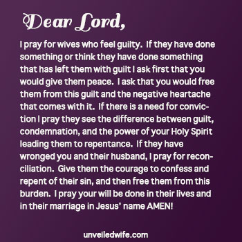 Prayer Of The Day – Feeling Guilty