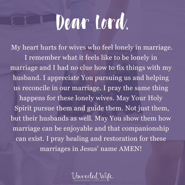 Prayer: Wives Feeling Lonely