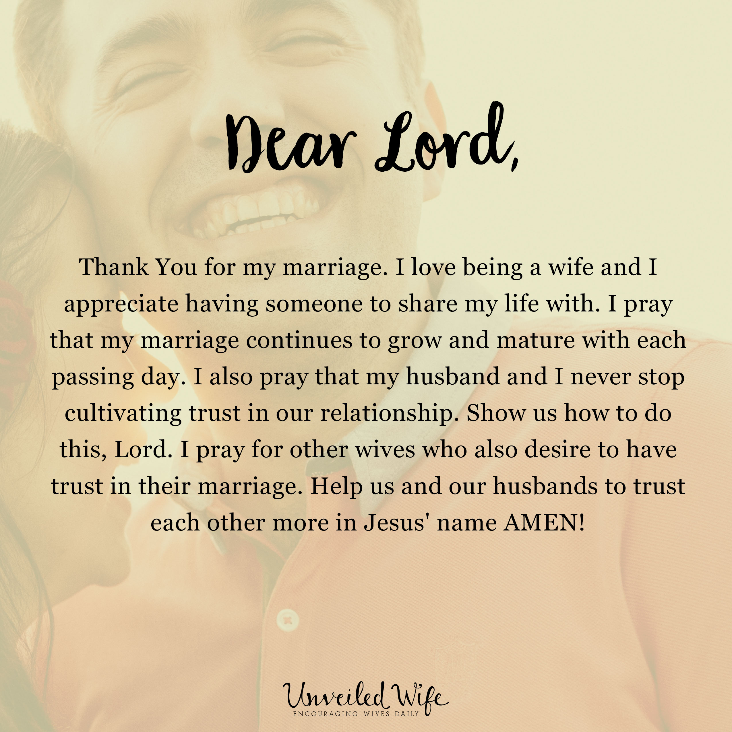 Prayer: Cultivating Trust With My Husband